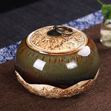 Load image into Gallery viewer, 4 color Pet Cremation Ceramics Memorial Urn Jar for Dog  Cat Bird Mouse Ashes Keepsake Storage Box