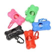 Load image into Gallery viewer, Pet Waste Bag Dispenser For Dog Poop Bags Bone Shape Plastic Pet Small Dog Outdoor Waste Poop Bag Dispenser Holder with 1 Bag 4