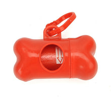 Load image into Gallery viewer, Pet Waste Bag Dispenser For Dog Poop Bags Bone Shape Plastic Pet Small Dog Outdoor Waste Poop Bag Dispenser Holder with 1 Bag 4