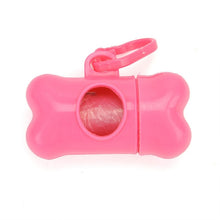 Load image into Gallery viewer, Pet Waste Bag Dispenser For Dog Poop Bags Bone Shape Plastic Pet Small Dog Outdoor Waste Poop Bag Dispenser Holder with 1 Bag 4