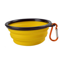 Load image into Gallery viewer, Pet Silica Gel Bowl Dog Cat Collapsible Silicone Dow Bowl Candy Color Outdoor Travel Portable Puppy Food Container Feeder Dish