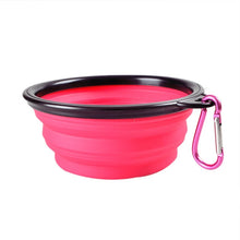 Load image into Gallery viewer, Pet Silica Gel Bowl Dog Cat Collapsible Silicone Dow Bowl Candy Color Outdoor Travel Portable Puppy Food Container Feeder Dish