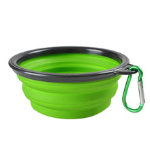 Load image into Gallery viewer, Pet Silica Gel Bowl Dog Cat Collapsible Silicone Dow Bowl Candy Color Outdoor Travel Portable Puppy Food Container Feeder Dish